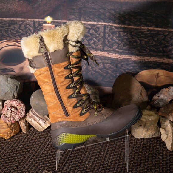 Merrell Tall 14" Waterproof Boots Womens sz 10 suede Lined Zipper very good + - Picture 14 of 16